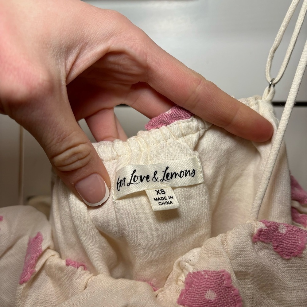 For Love & Lemons Olea Mini Dress in Pink - Picture 8 of 8